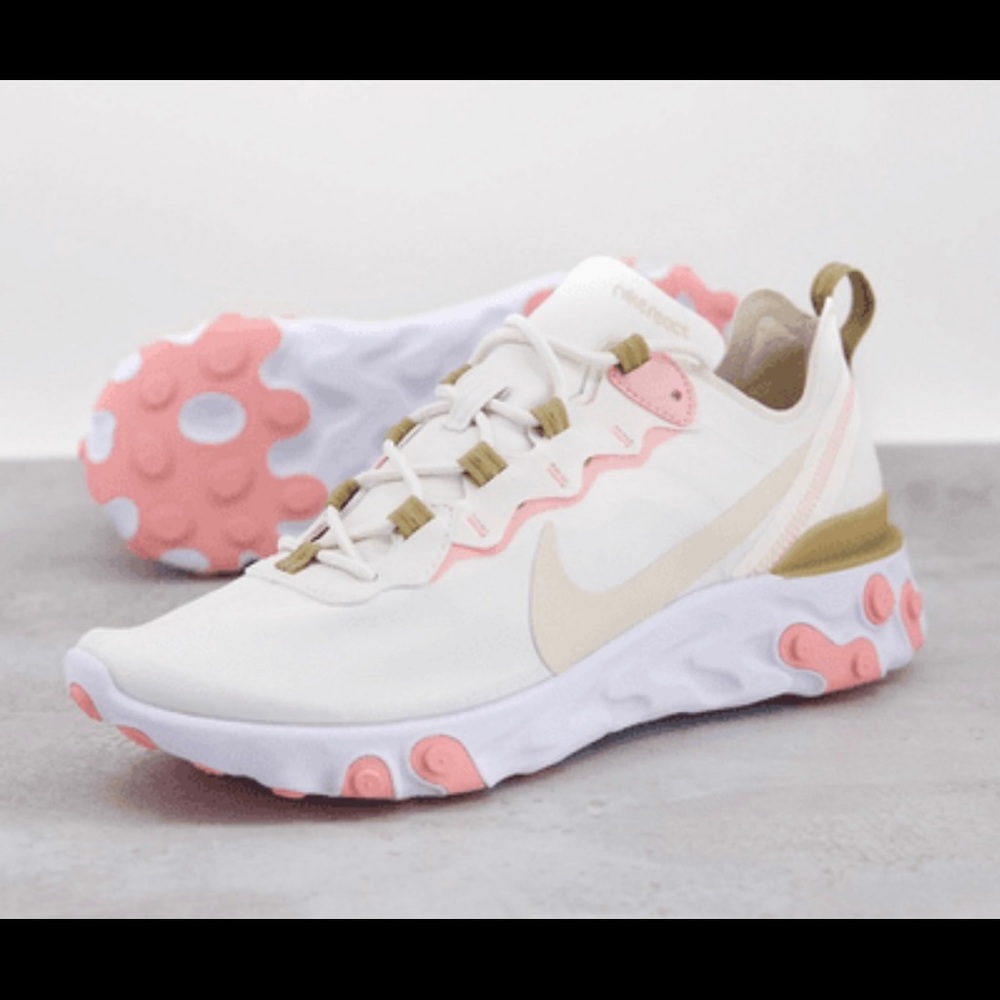 NWOT Nike React Element 55 Phantom/Light Orwood Brown